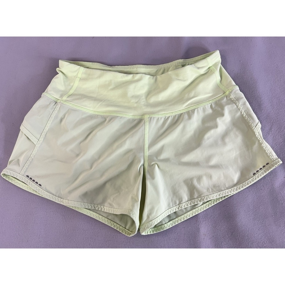 LULULEMON Shorts Trail Bound Short 3.5" Fit Size 6 Gym‎ Running Women's Green
